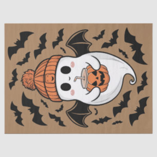 Halloween Cute Ghost  Fall Spooky Season Gift Tissue Paper