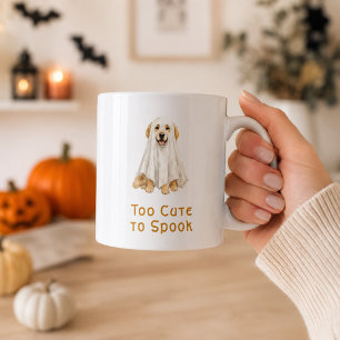 Halloween Cute Ghost Golden Retriever Coffee Mug