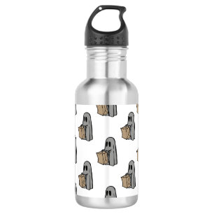 Halloween, Cute Ghost Grey, Trick Or Treat, Boo 532 Ml Water Bottle