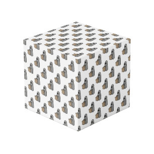 Halloween, Cute Ghost Grey, Trick Or Treat, Boo Cube
