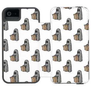 Halloween, Cute Ghost Grey, Trick Or Treat, Boo Incipio Watson™ iPhone 5 Wallet Case