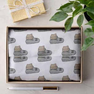 Halloween, Cute Ghost Grey, Trick Or Treat, Boo Tissue Paper
