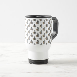 Halloween, Cute Ghost Grey, Trick Or Treat, Boo Travel Mug
