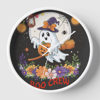 Halloween Cute Ghost of Magic Grove Classic  Clock