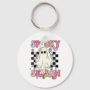 Halloween Cute Ghost Spooky Season  Key Ring