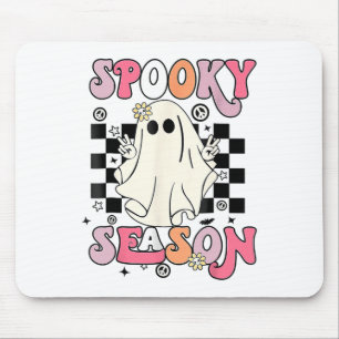 Halloween Cute Ghost Spooky Season Mouse Mat
