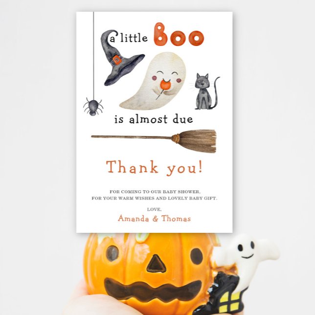 Halloween Cute Ghost thank you baby shower  (Creator Uploaded)