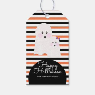 Halloween Cute Ghost Trick or Treat Candy Gift Tags