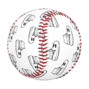 Halloween, Cute Ghost White, Trick Or Treat, Boo Baseball