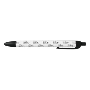 Halloween, Cute Ghost White, Trick Or Treat, Boo Black Ink Pen
