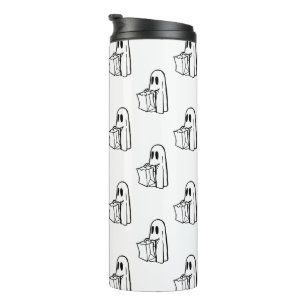 Halloween, Cute Ghost White, Trick Or Treat, Boo Thermal Tumbler