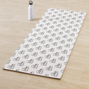 Halloween, Cute Ghost White, Trick Or Treat, Boo Yoga Mat