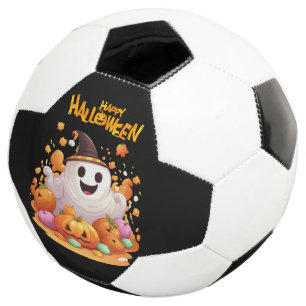 Halloween: Cute Ghosts and Pumpkin Family Football
