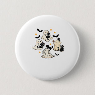 Halloween Cute Ghosts Bats Black Cats Oversized T- 6 Cm Round Badge