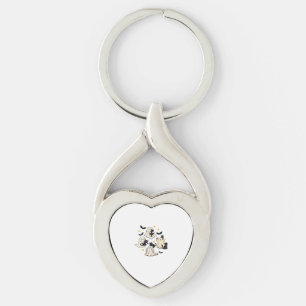 Halloween Cute Ghosts Bats Black Cats Oversized T- Key Ring