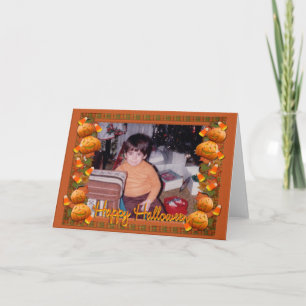 Halloween cute greeting card for photo