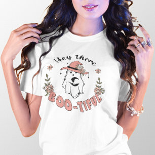 HALLOWEEN CUTE HEY THERE BOO-TIFUL GHOST T-Shirt