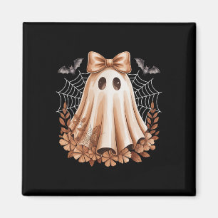 Halloween Cute Lace Ghost Bow Floral Spooky Women Magnet