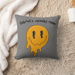 Halloween Cute Orange ghost ☜ two sides Cushion