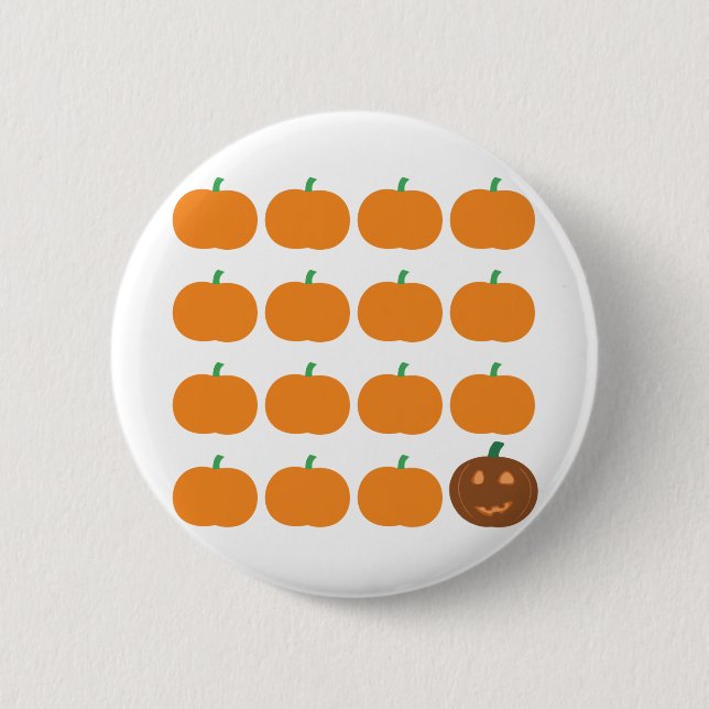 Halloween Cute Pumpkin Patch 6 Cm Round Badge (Front)