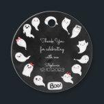 Halloween cute scary ghost girl birthday thank you favour tags<br><div class="desc">Halloween ghosts scary kids birthday party item</div>