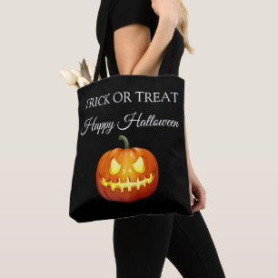 Halloween Cute Scary Spooky Pumpkin Modern  Tote Bag