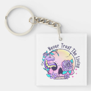 Halloween Cute Skull  Key Ring