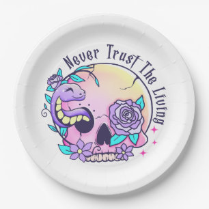 Halloween Cute Skull  Paper Plate