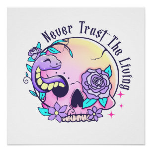 Halloween Cute Skull Poster