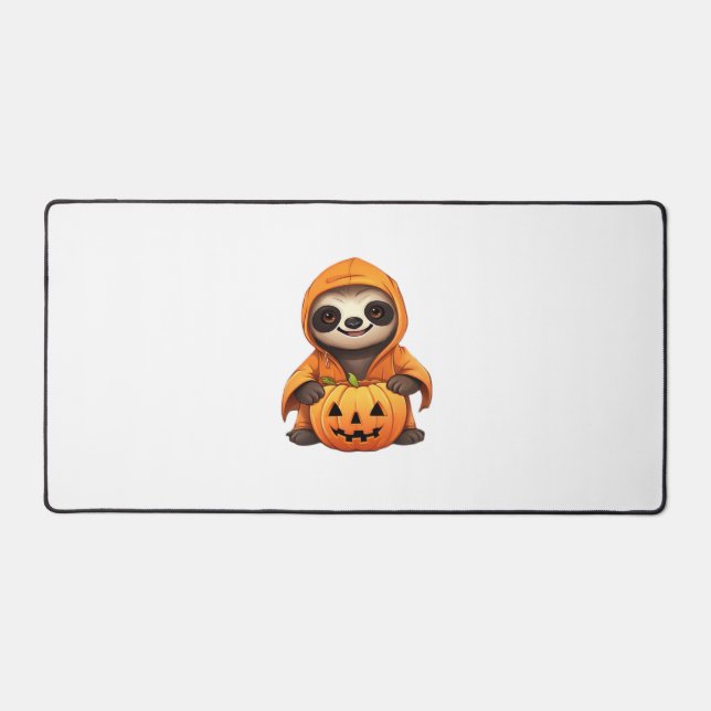 Halloween Cute Sloth Classic T-Shirt Desk Mat (Front)