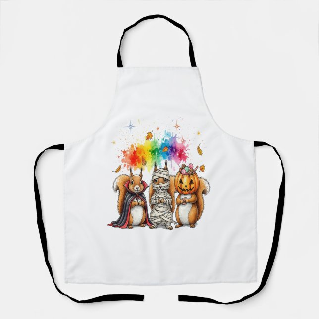 Halloween Cute Squirrels Costume Apron (Front)