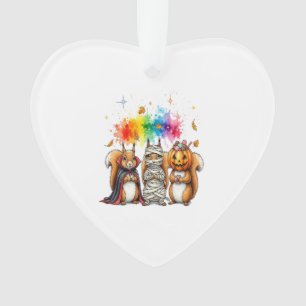 Halloween Cute Squirrels Costume Ornament