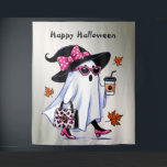 Halloween Cute Stylish Witch Ghost Coffee Cup Tapestry<br><div class="desc">Halloween Cute Stylish Witch Ghost Coffee Cup Tapestry. Unique,  beautiful,  stylish design. Easy to be personalised. Font style,  size and colours can be changed. Matching items are available.</div>