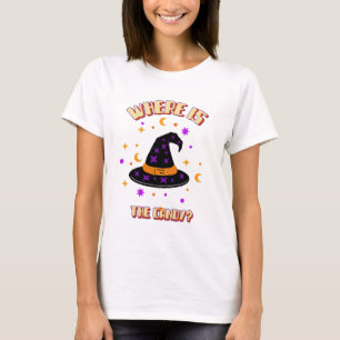 Halloween Cute T-Shirt Witch Hat Where Is Th Candy