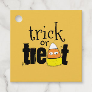 Halloween Cute Trick or Treat Funny Candy Corn Favour Tags