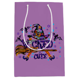 Halloween Cute Wicked Witch Medium Gift Bag