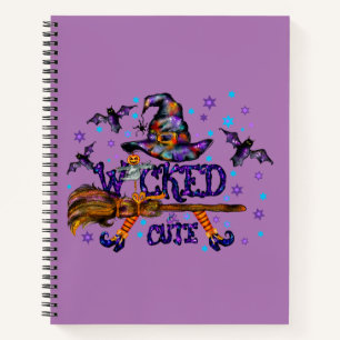 Halloween Cute Wicked Witch Notebook