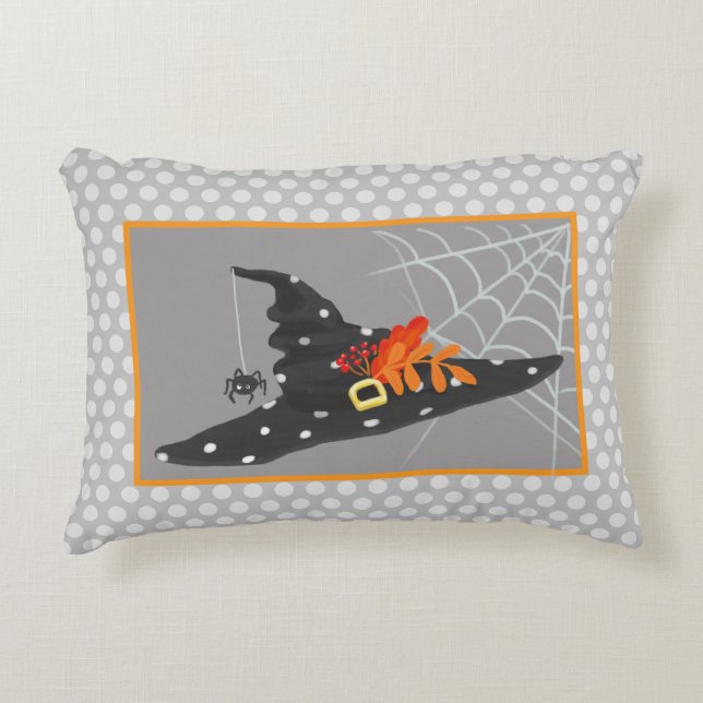 Halloween Cute Witch Hat Decorative Cushion (Front)