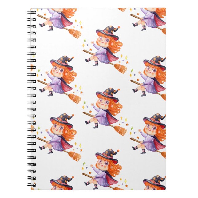 Halloween cute witches notebook (Front)