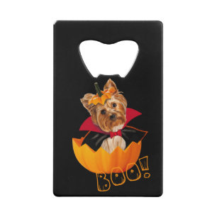 Halloween cute Yorkshire terrier dog pumpkin