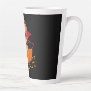 Halloween cute Yorkshire terrier dog pumpkin Latte Mug