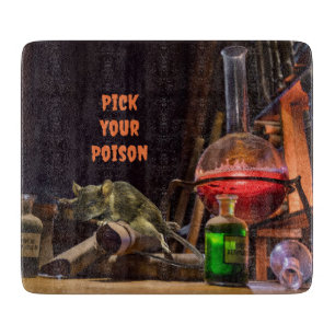 Halloween Cutting Board, Pick Your Poison Cutting Board