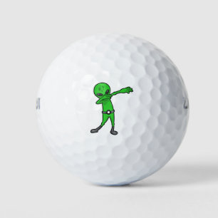 halloween dabbing alien golf balls