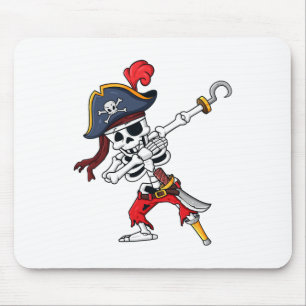 Halloween Dabbing Pirate Skeleton Fun Dab Boys Gir Mouse Mat