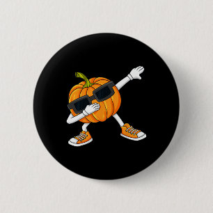 Halloween Dabbing Pumpkin Thanksgiving Day Boys Gi 6 Cm Round Badge