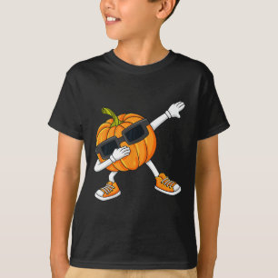 Halloween Dabbing Pumpkin Thanksgiving Day Boys Gi T-Shirt