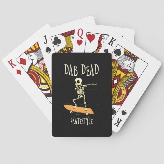 Halloween Dabbing Skatestyle Playing Cards (Back)