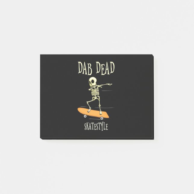 Halloween Dabbing Skatestyle Post-it Notes (Front)