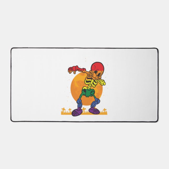 Halloween Dabbing Skeleton Costume LGBT Desk Mat (Front)