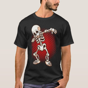 Halloween Dabbing Skeleton Dab Undead Easy Costume T-Shirt